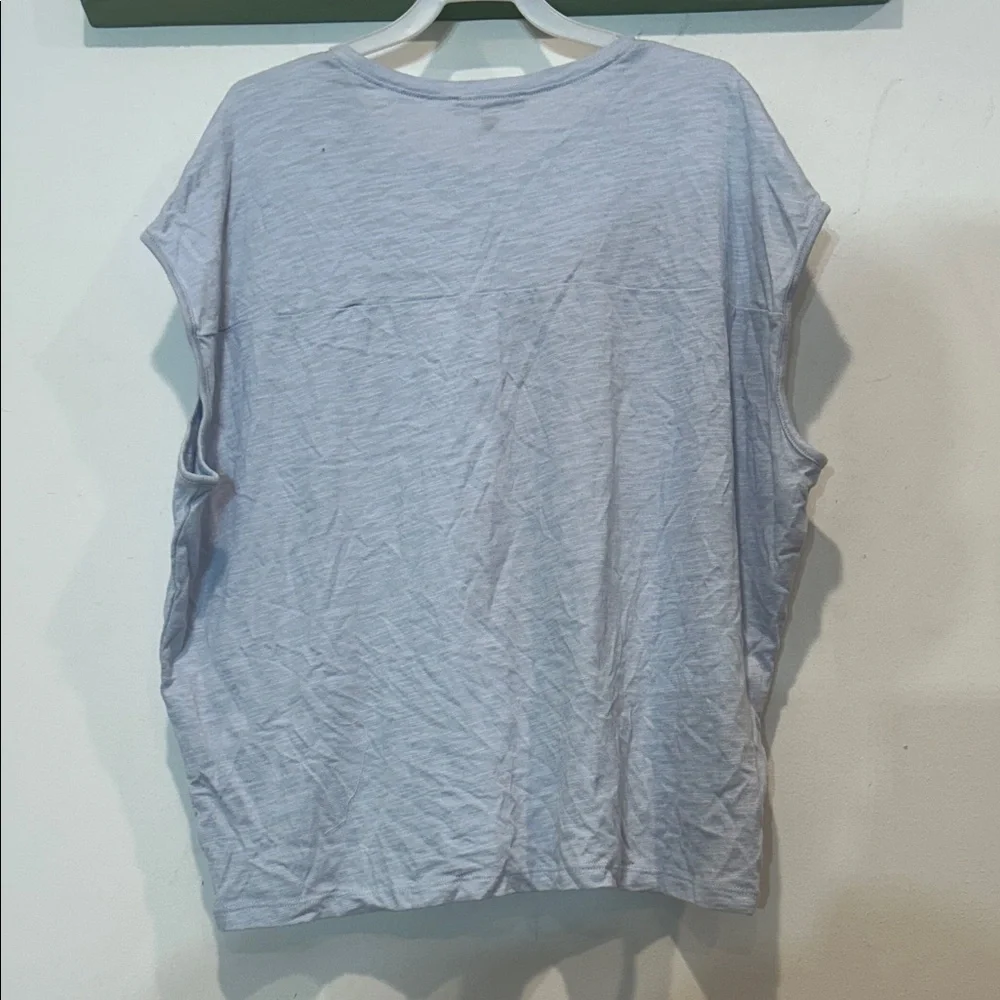 Lilla P women’s XS casual sleeveless slouchy Blue T-shirt cotton modal new w tag